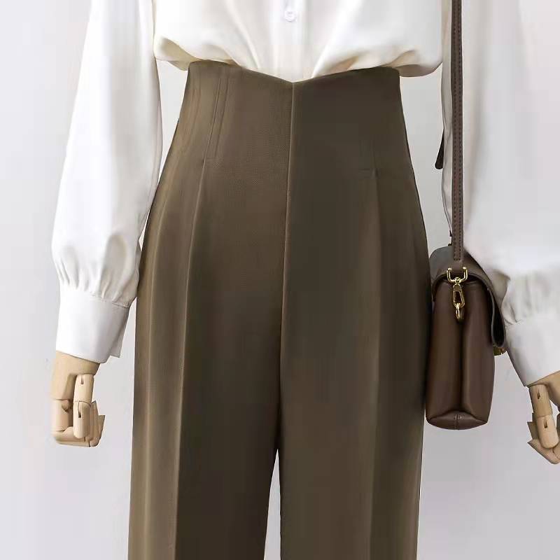 Title 4, Ladies High Waist Niche Design Casual Pants