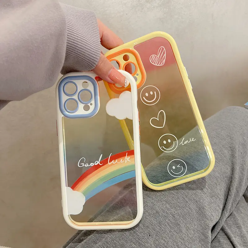 English Cloud Rainbow Phone Case
