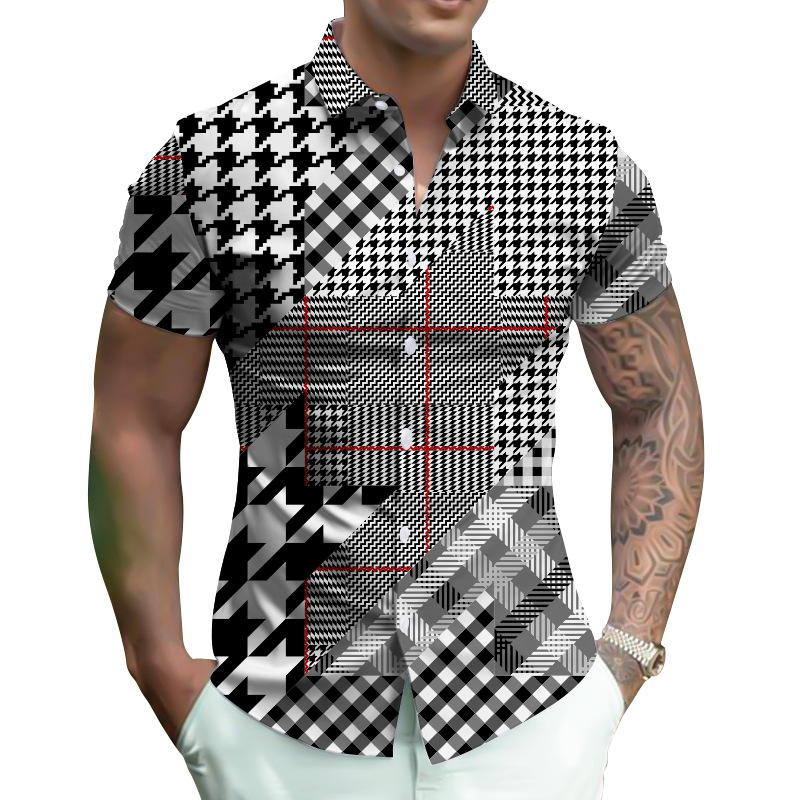 Title 4, Camicia Digitale Oversize Uomo Estate Comoda e ...