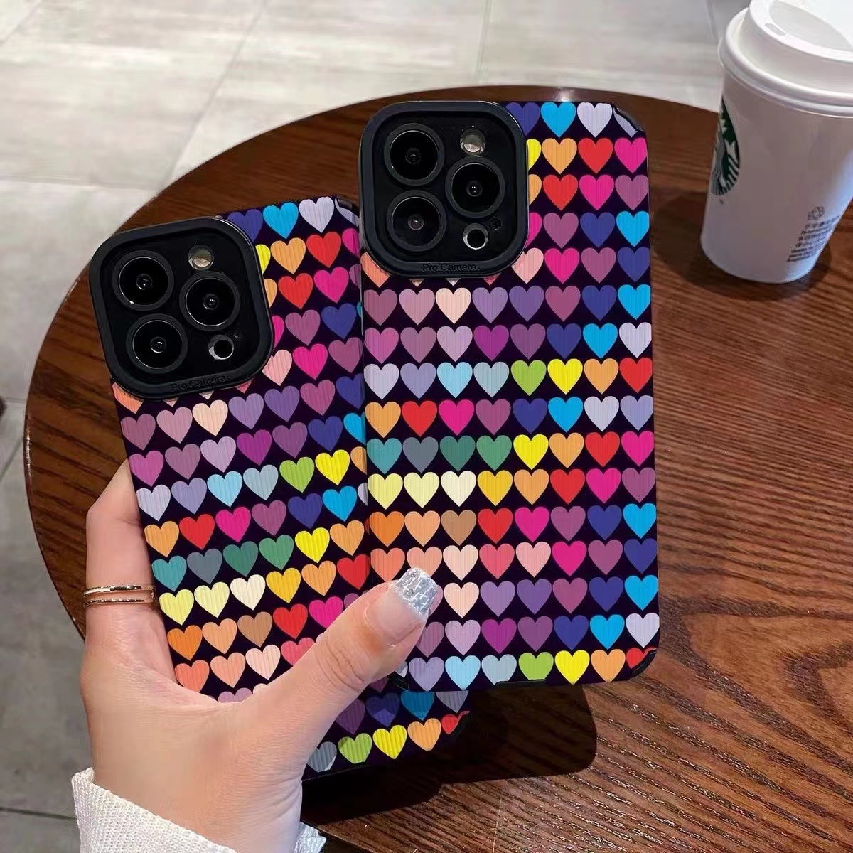 Funda de celular móvil amor color moderno tendencia