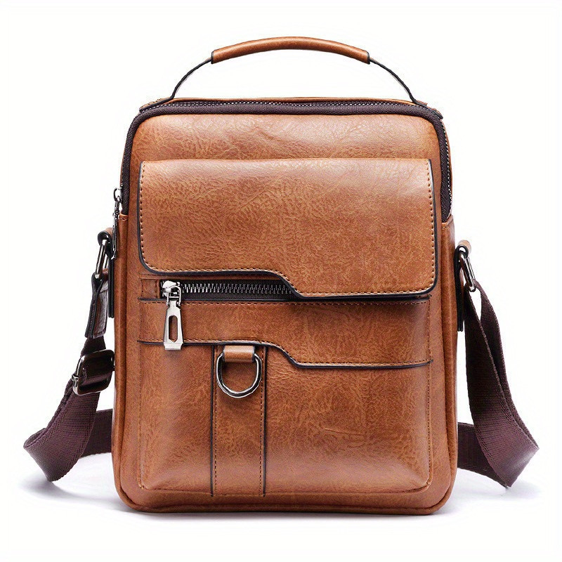 Men's New Shoulder Bag, Crossbody Bag For Men and women Messenger Bag Handbag, PU Leather Purse Messenger Crossbody Bags Casual New Product With Card Bag, PU Material With Card Holder Wallet