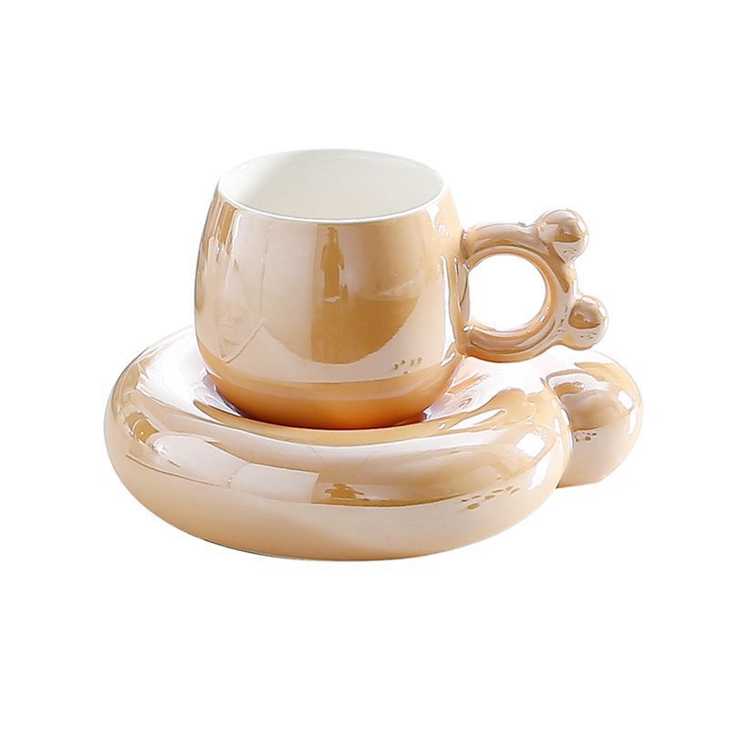 Title 5, Cute Pearl Glaze Coffee Cup