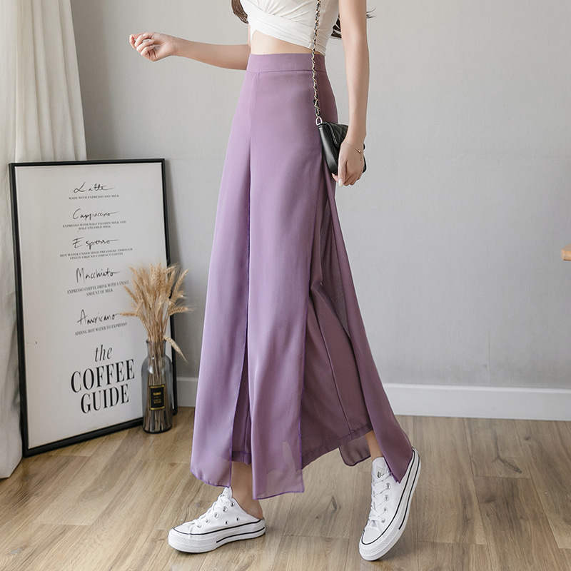 Title 8, High Waist Slim Fashionable Ice Chiffon Broad L...