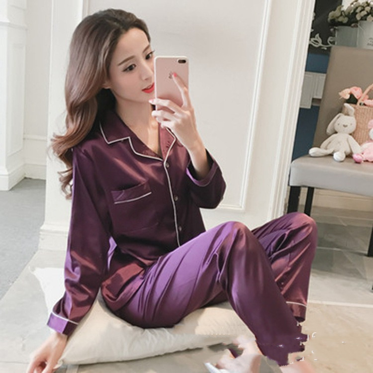 Title 2, Herbst Hemd Ice Silk Homewear Atmungsaktives un...