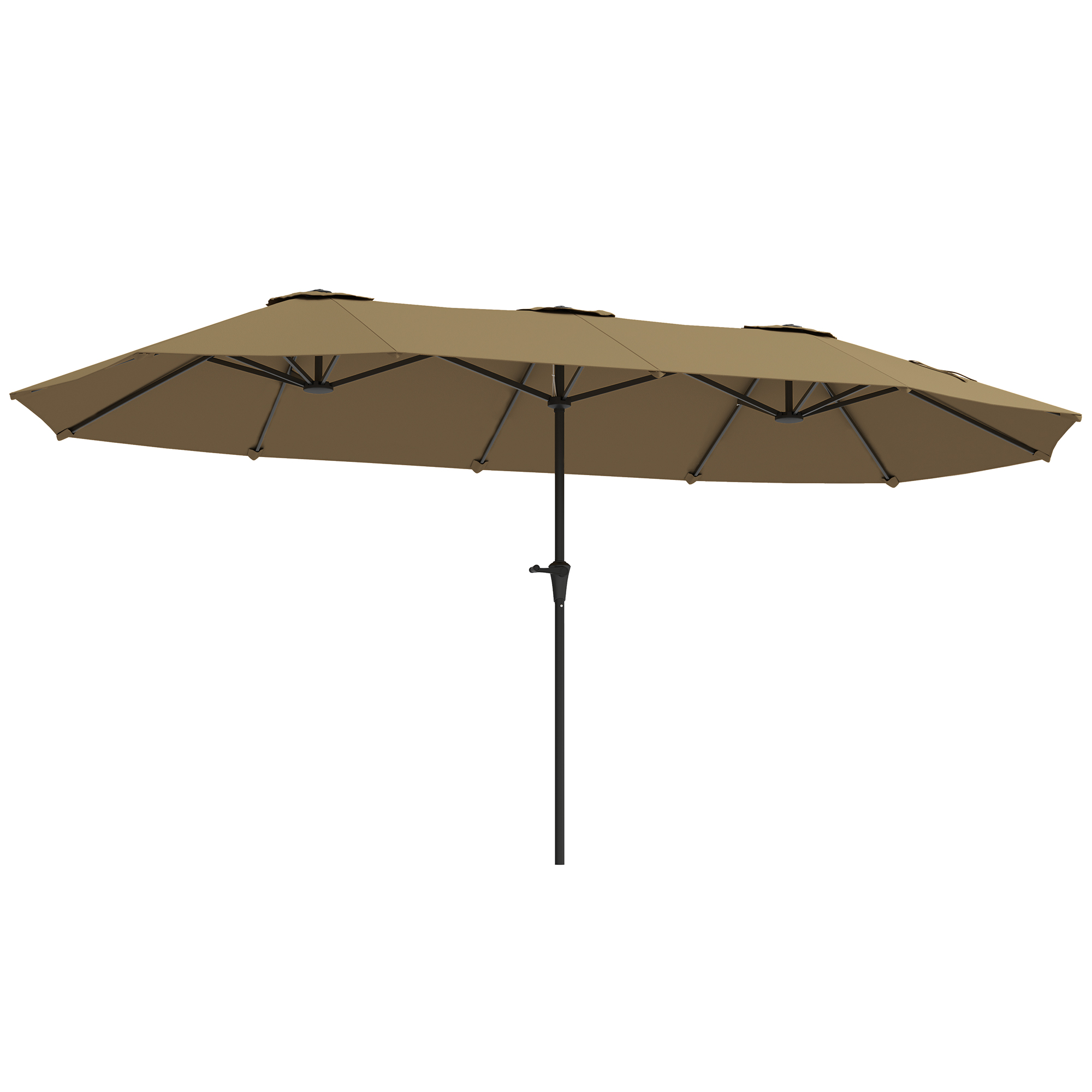 13 Ft. Extra Large Patio Umbrella With Easy Crank Handle, Vents For Outdoor, Patio, Coffee Coffee - Shop at LoveMi