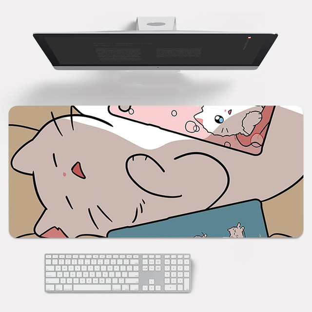 Large Kitty Desk Pad Cute Style