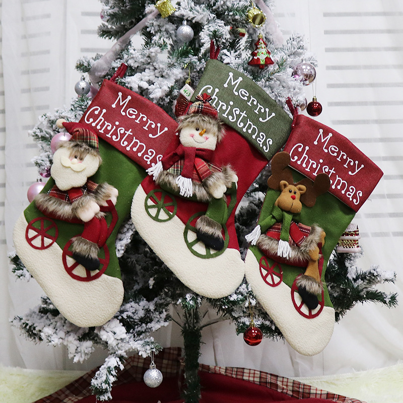 Christmas Stocking Ornaments Pendant Stocking Bag Candy