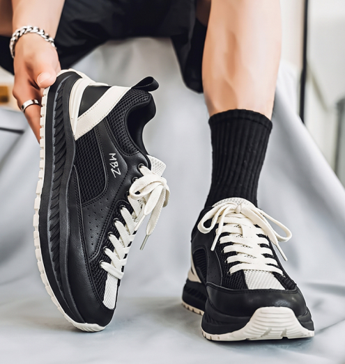 Men's Shoes 2026 Summer & Autumn New Arrival, Breathable Mesh Low-Top Soft Sole Sneakers, Four-Season Height-Increasing Thick Sole Dad Shoes For Men