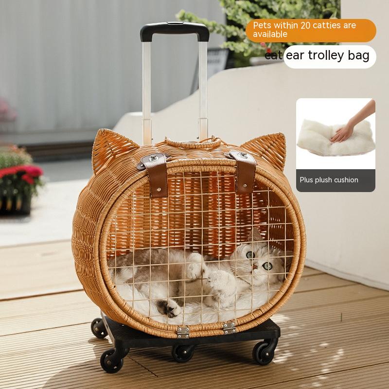 Cat Head Shaped Trolley Case