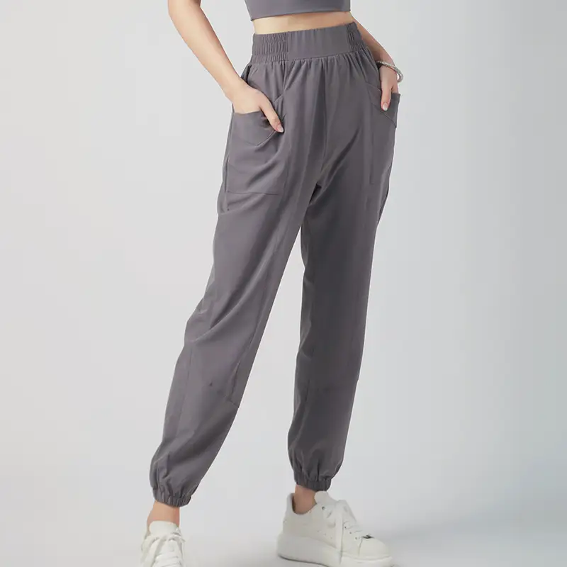 Women's High Waist Quick Dry Running Loose Casual Sports Pants