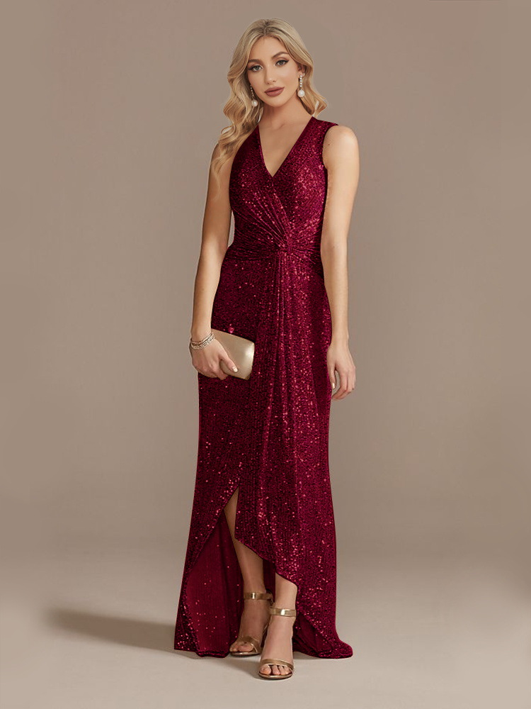 Sequin Twisted Evening Dress, picture 9 of 10