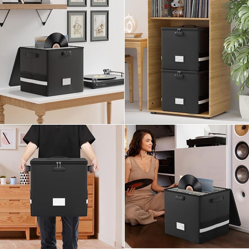 Fireproof Document Box With Lock File Storage Organizer Waterproof Safe Bags — image 5