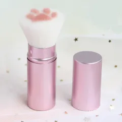 Portable Cute Cat Claw Multifunctional Makeup Brush - Pink - View 1