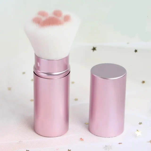 Portable Cute Cat Claw Multifunctional Makeup Brush Pink - Shop at LoveMi