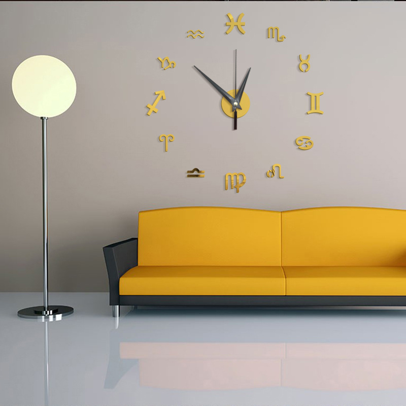 Acrylic Mirror Wall Clock, picture 3 of 6