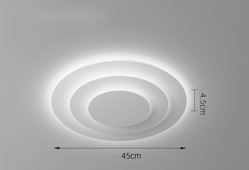 LED Ceiling Lamp In Atmospheric Living Room Is Simple – White light, 45cm