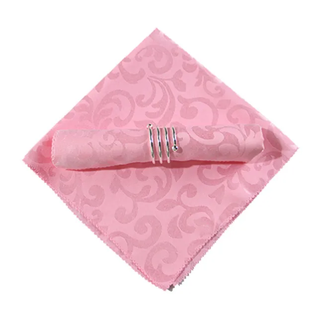 Square Folding Fabric Tablecloth Decorative Embroidery Double Flower Pink - Shop at LoveMi