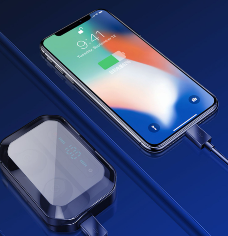 Binaural Digital Display With Power Bank Bluetooth Headset - Image 3