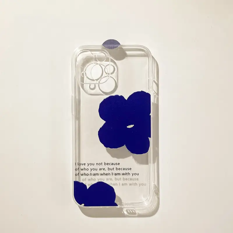 Simple Blue Flower Phone Case