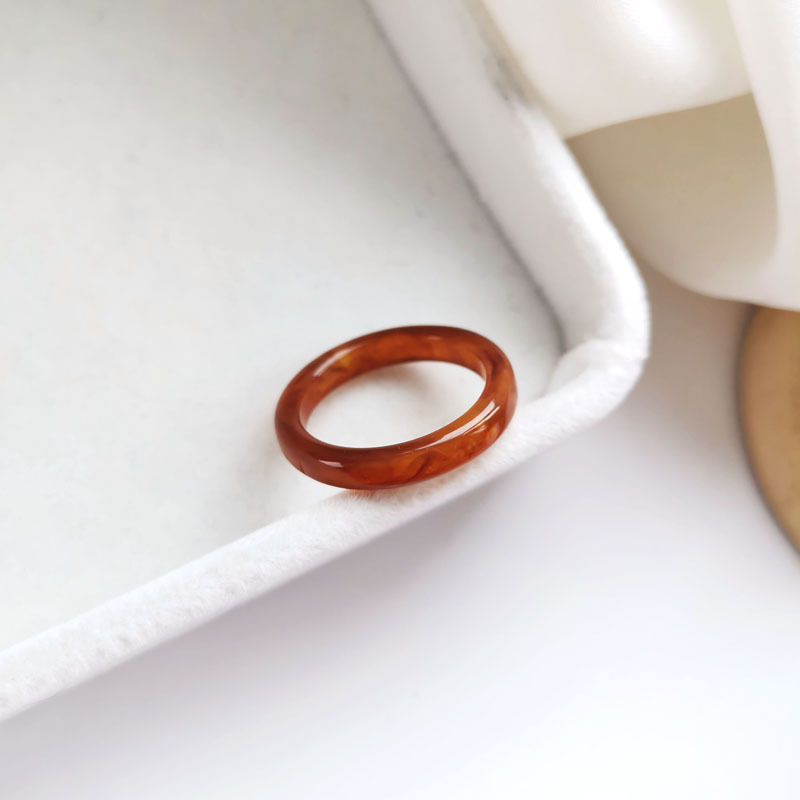 Cute Girl Heart Index Finger Ring Brown - Shop at LoveMi