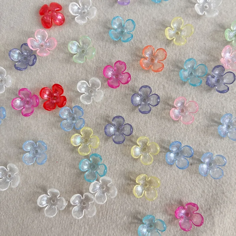 4-Petal Acrylic Flower Beads