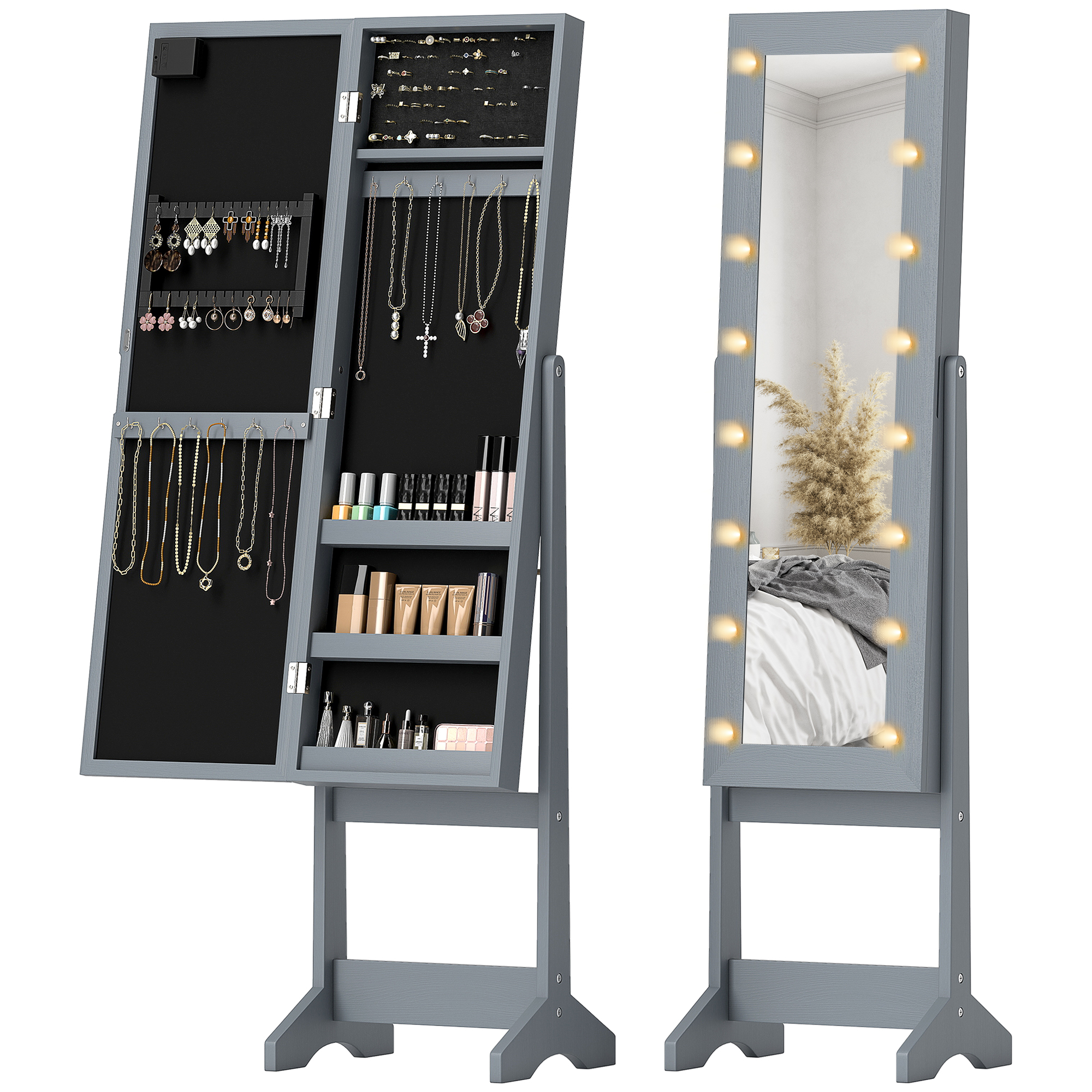 Independent Mirror Jewelry Storage Cabinet — image 3