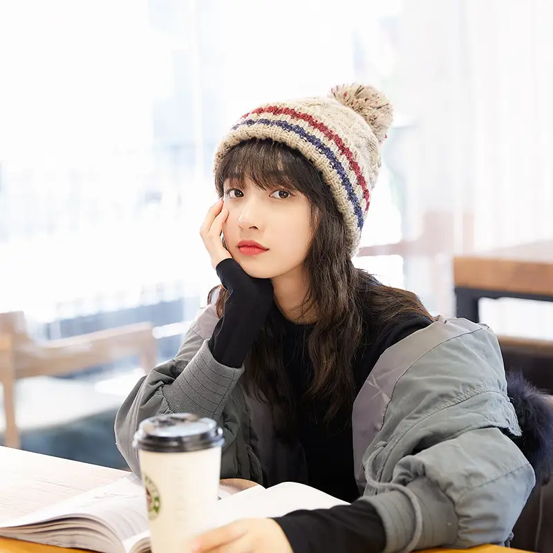 Thickened Confinement Warm All Match Tide Woolen Hat