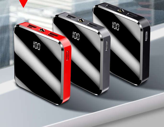 Mini Compact Full Mirror Power Bank - Image 2