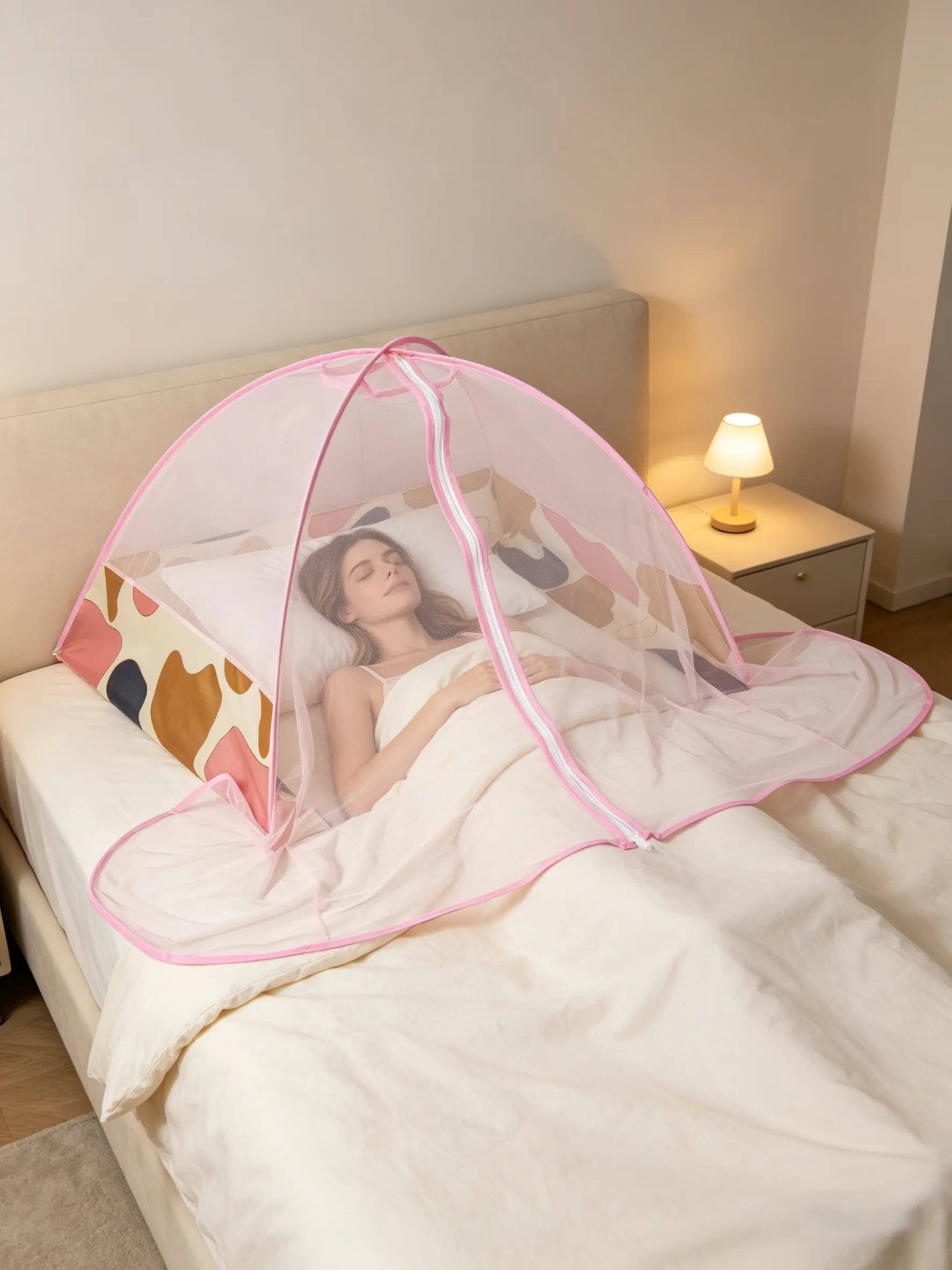 Foldable Portable Bedside Mosquito Net Sleep Without