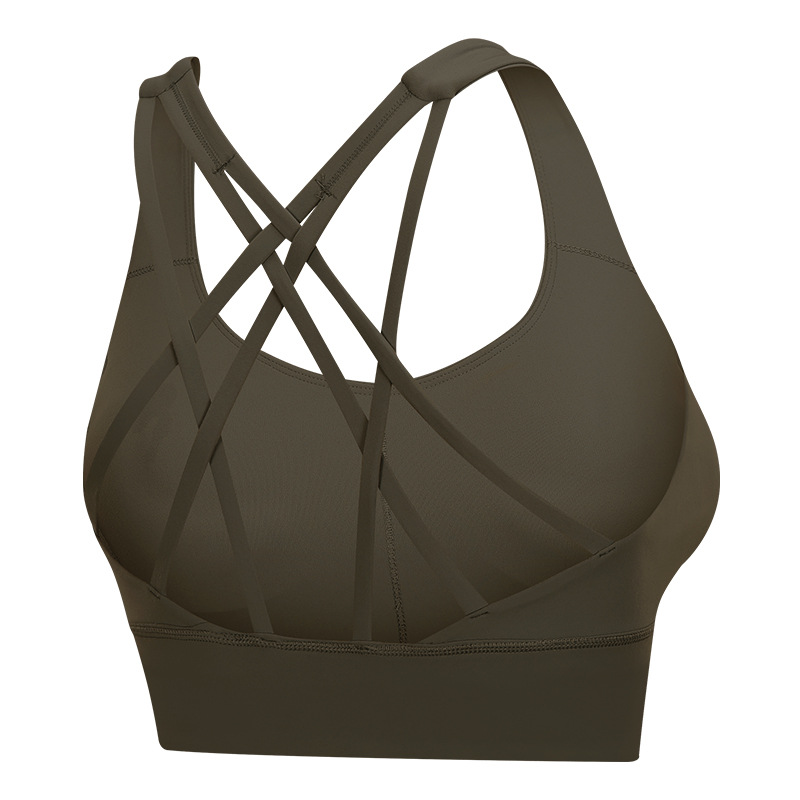 Training Yoga Fitness Bra, Shockproof Gathering