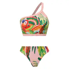 European And American New One-piece Swimsuit Women - Pink - View 1