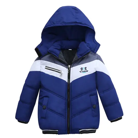 Long Sleeved Hooded Padded Jacket for Boys