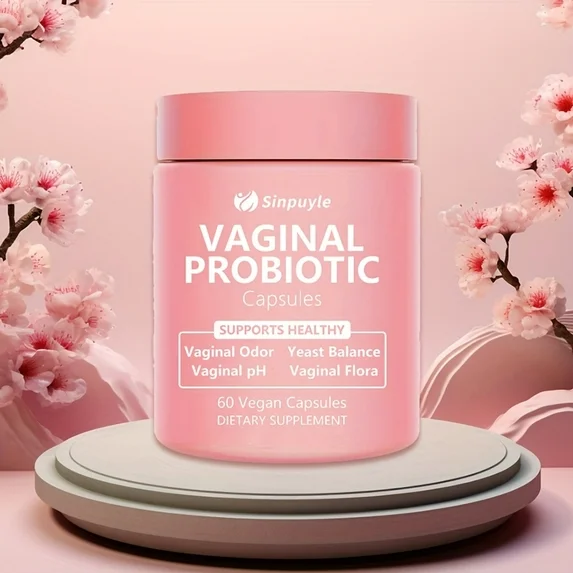 Feminine Vaginal Probiotic Supports PH Balance, Odor Control And Yeast Balance 60 Vegan Capsules — view 2