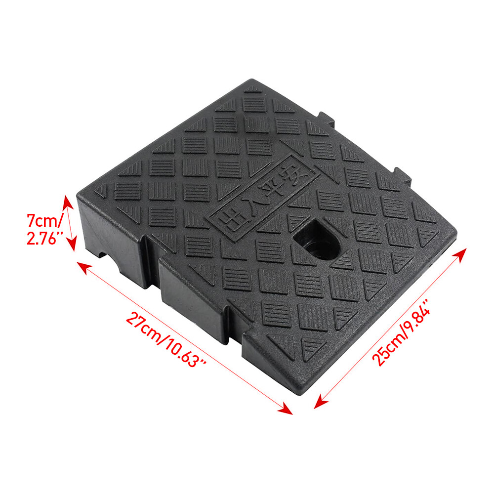 2x Heavy Duty Ramp Kerb Ramps Driveway Car Vehicle Threshold Ramp Curb Tool27x25