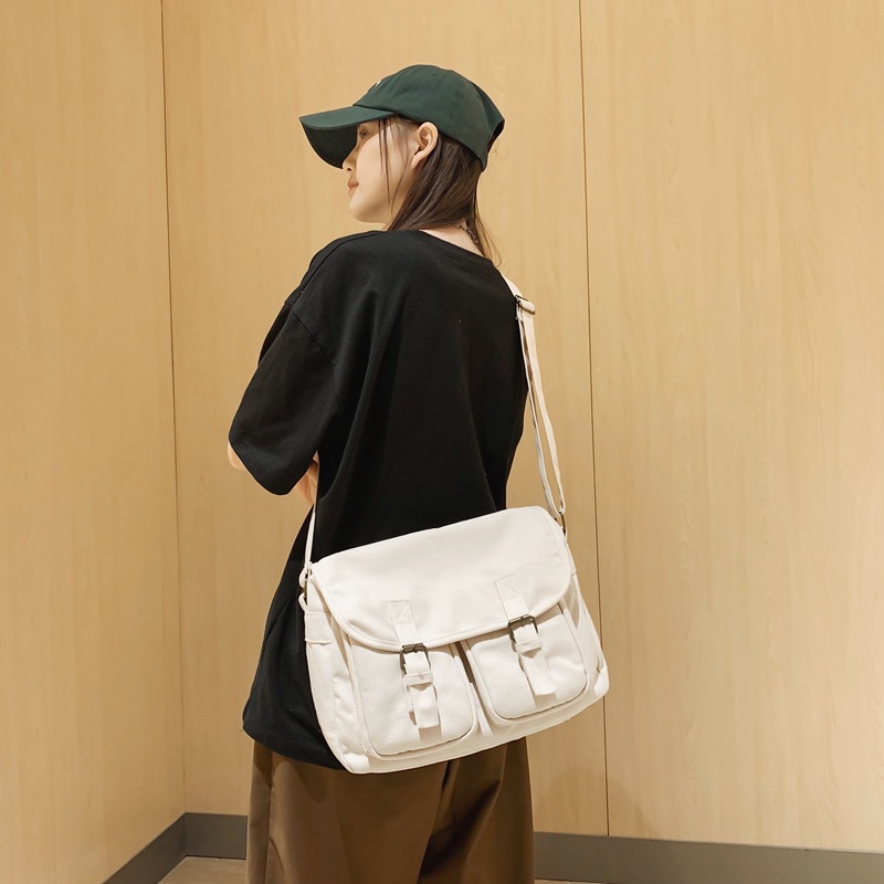 Title 2, Fashion Double-pocket Lock Satchel