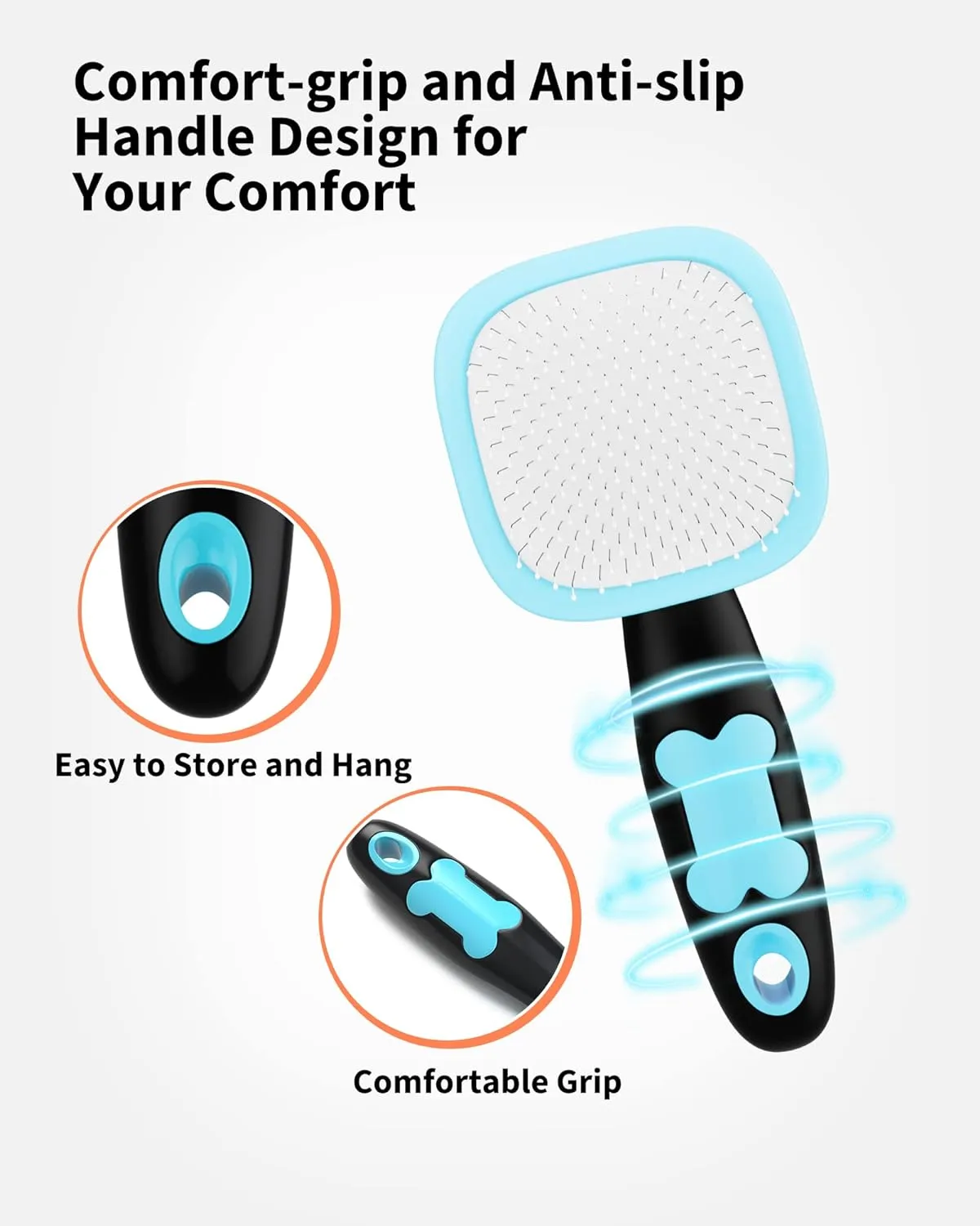 Dog Brush Cat Brush Pet Grooming Brush- Shedding Grooming Tools – image 8