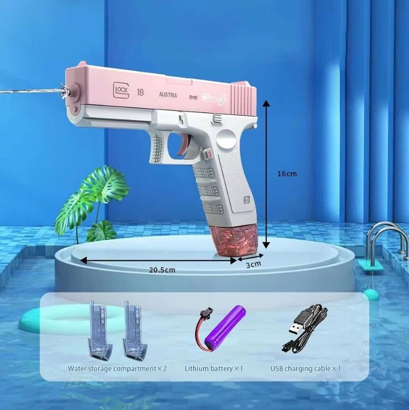 Children's Water Gun - High-Pressure Pull-Back Water Pistol