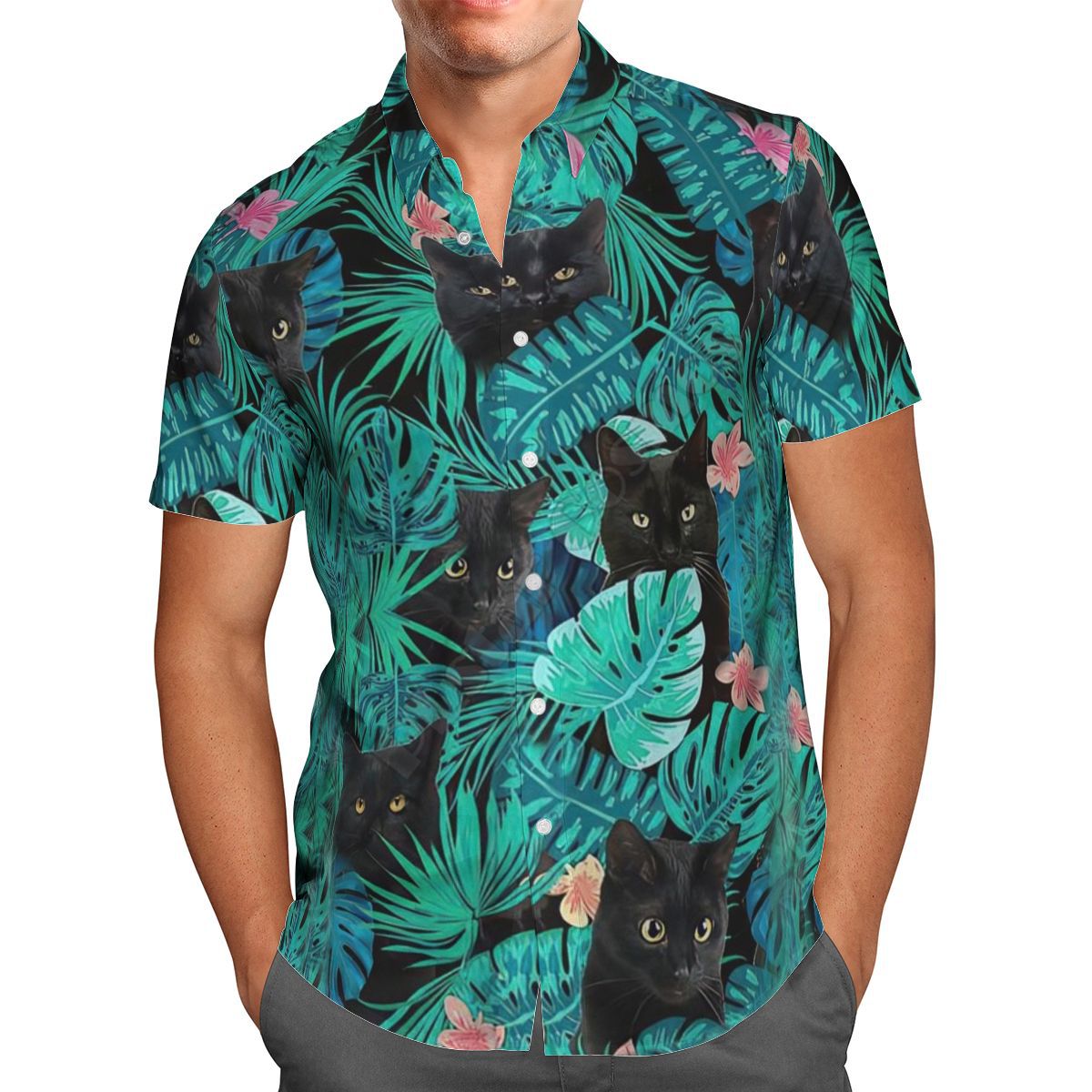 3D Digital Printed Shirt Personalized Patterns Printing Men's Casual Summer Short Sleeve Shirt