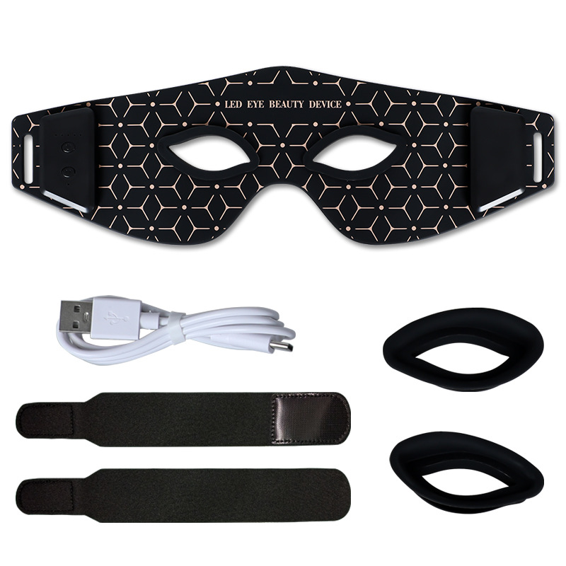 Masseur oculaire à lumière rouge en silicone, rechargeable sans fil, LED domestique – Image 4