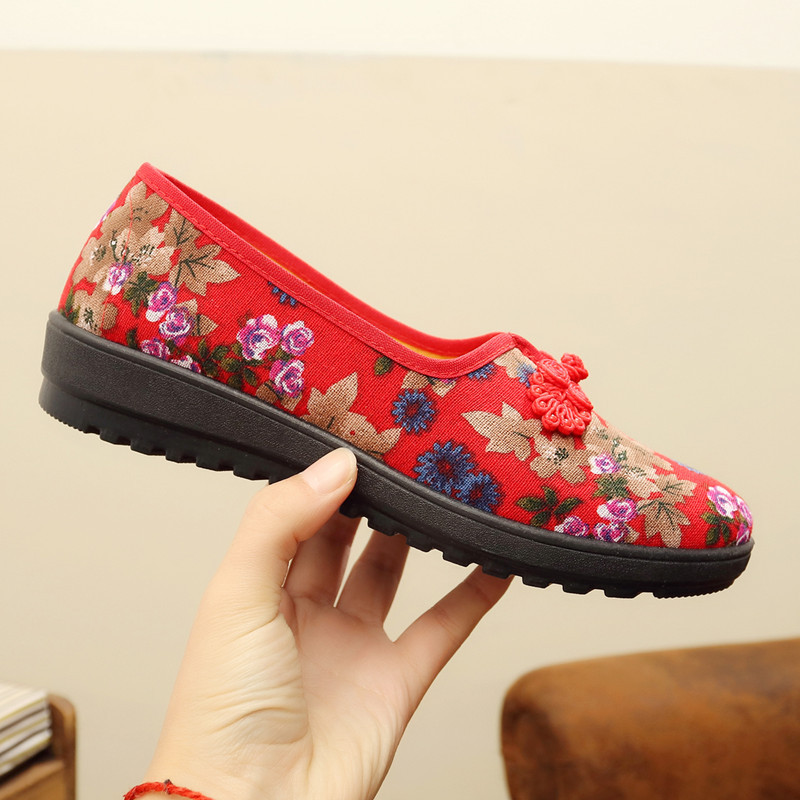 Women's Folk Style Casual Dance Flat Shoes
