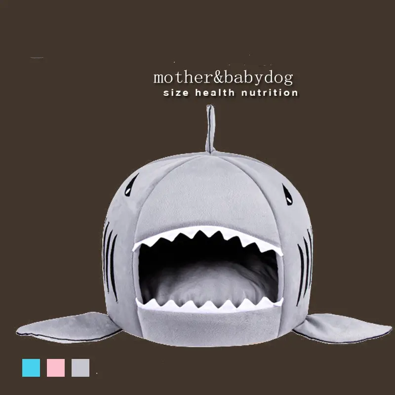 Shark Shape Pet Dog Cat Bed Puppy Houses Lovery
