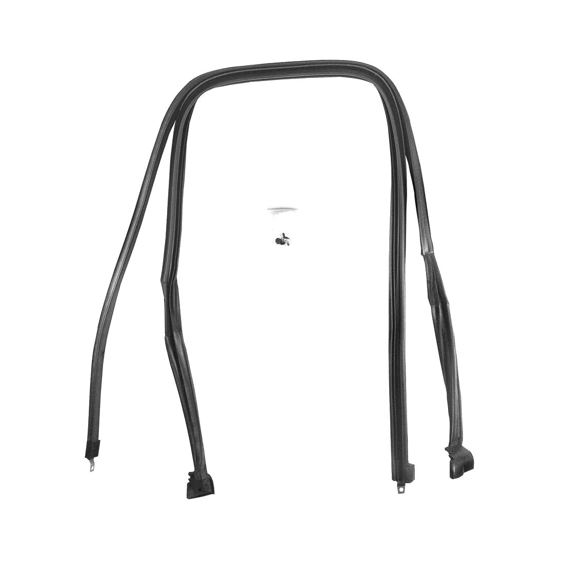 For Ford 1967-1968 Mustang Base Fastback Seals Roof Rail 2-Pieces