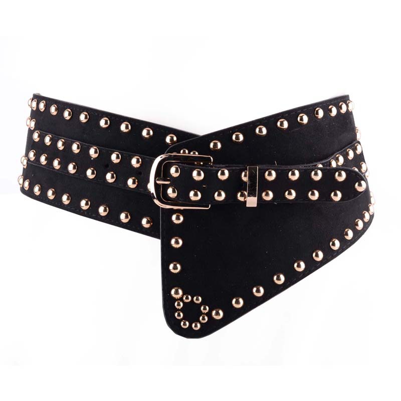 Title 2, Personalized Rivet Punk Ladies With Elastic Wid...