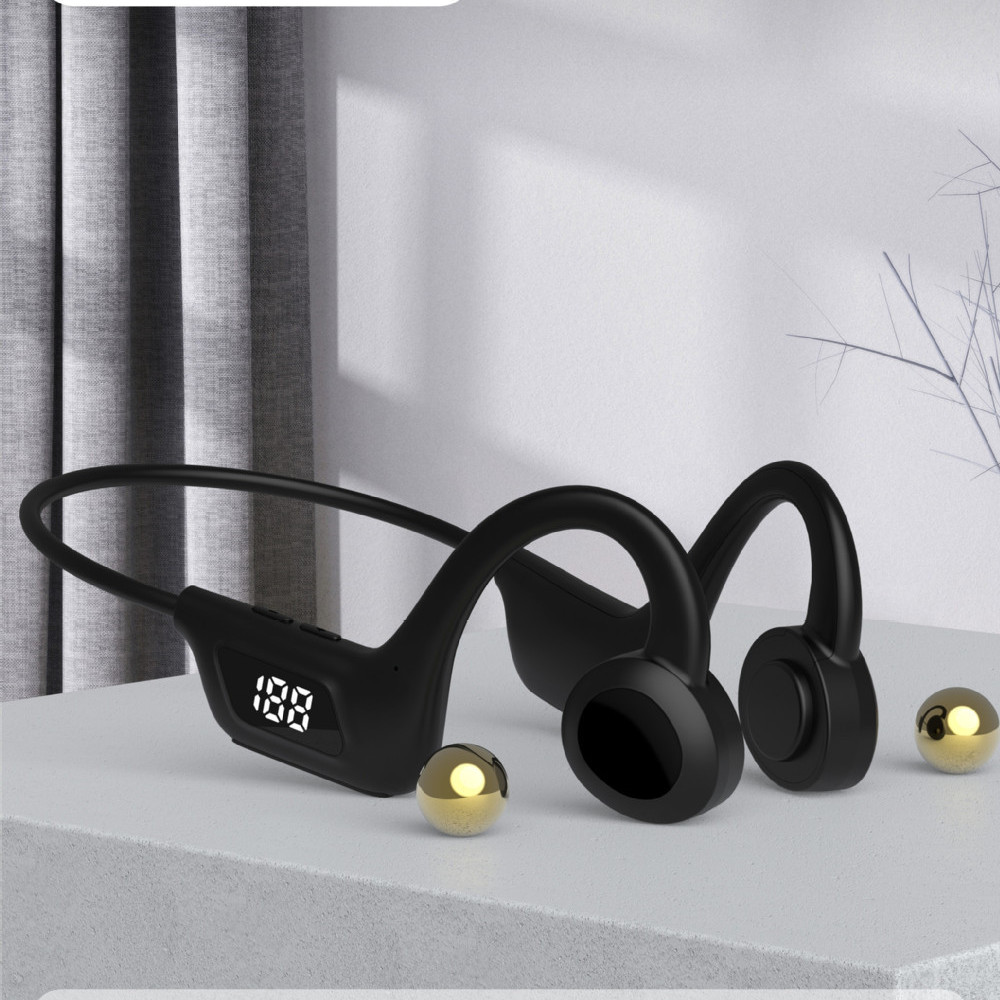 Headphones Sports Band Memory Noise Cancelling Display Wireless Power