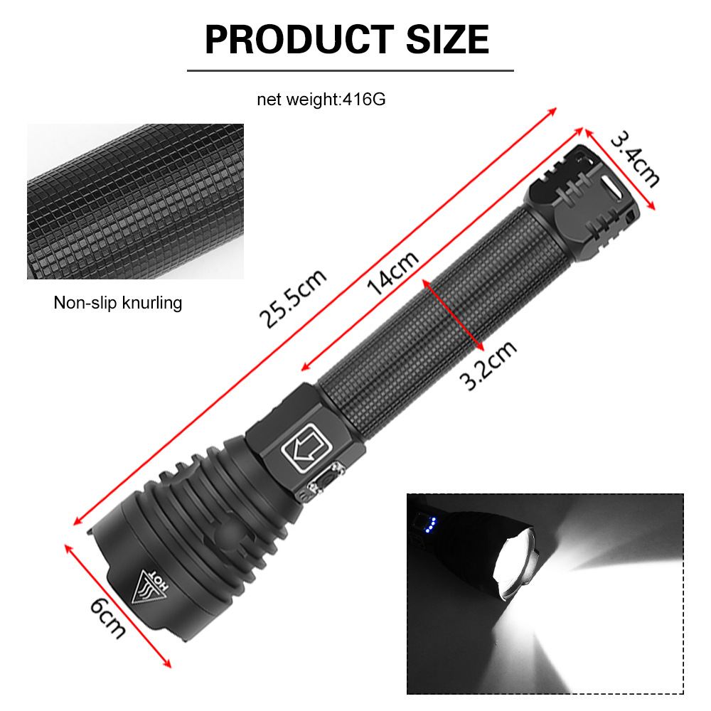 Torch XHP90 Lamp Bead USB Charging — foto 2