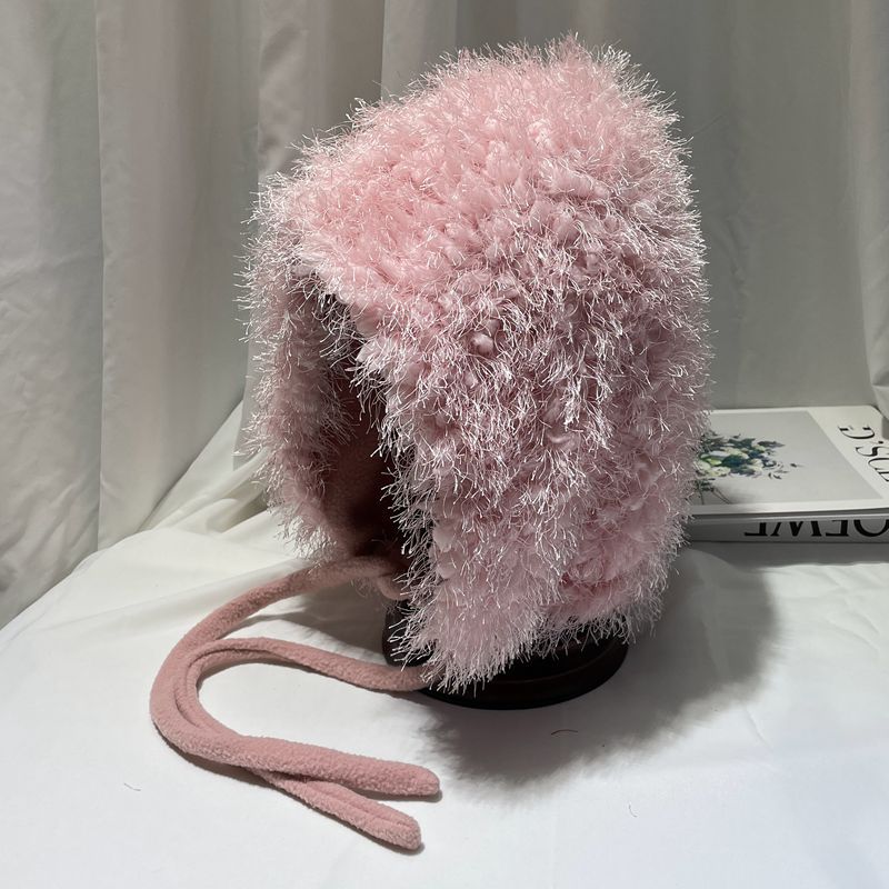 Female Autumn And Winter Fashion Solid Color Plush