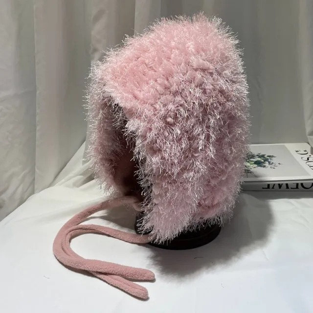 Female Autumn And Winter Fashion Solid Color Plush Pink - Shop at LoveMi