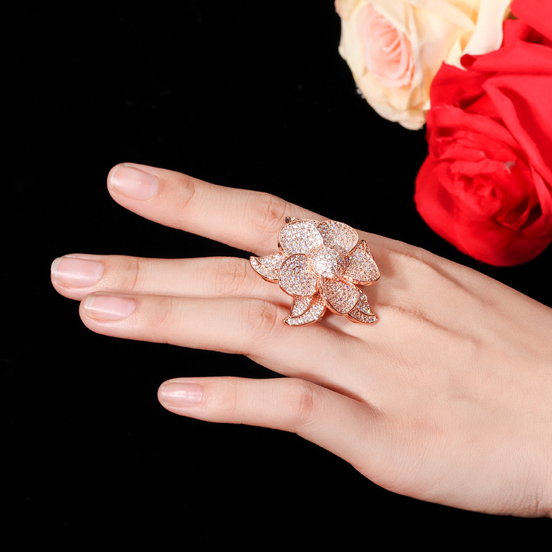 High-end Atmosphere Celebrity Temperament Hypoallergenic Ring