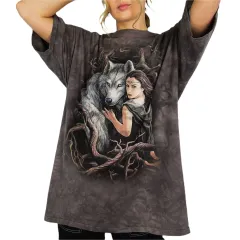 Popular Women's Round Neck Short Sleeve T-shirt - G-Xl - View 1