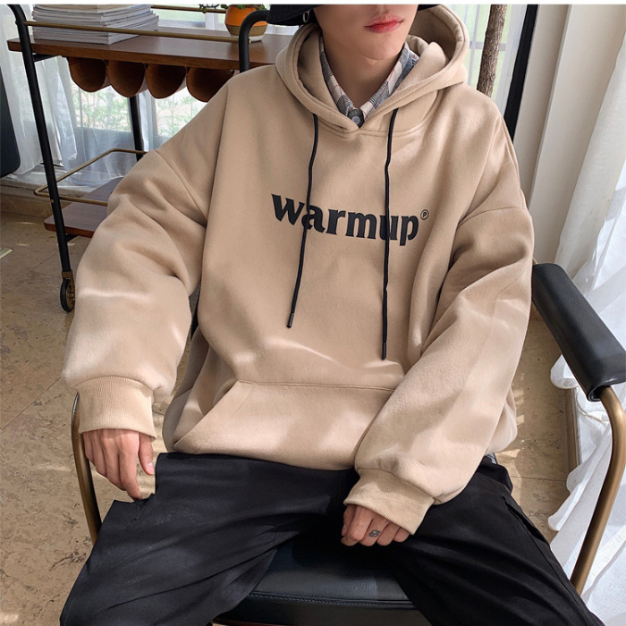 Men's Fleece Thickened Hooded Sweatshirt